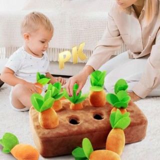 Interaktionsspielzeug Pull Up Karotten Plüsch Karottenspielzeug Kind Lernspielzeug Haustier Hund Kauspielzeug 6Pcs Carrot