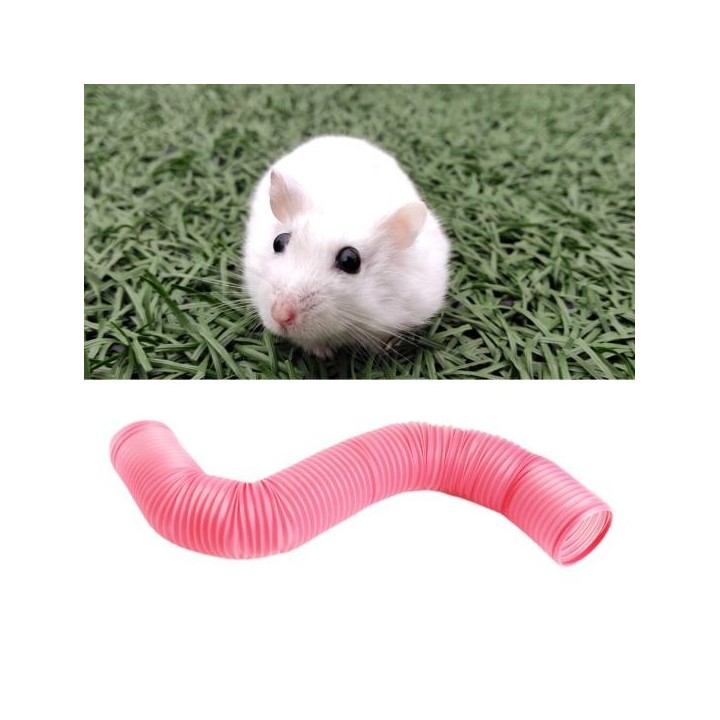 Haustier-Tunnel-Spielzeug, dehnbar, Übungstraining, PP, Hamster, lustiges Tunnel-Spielzeug, Haustier-Spielzeug blau