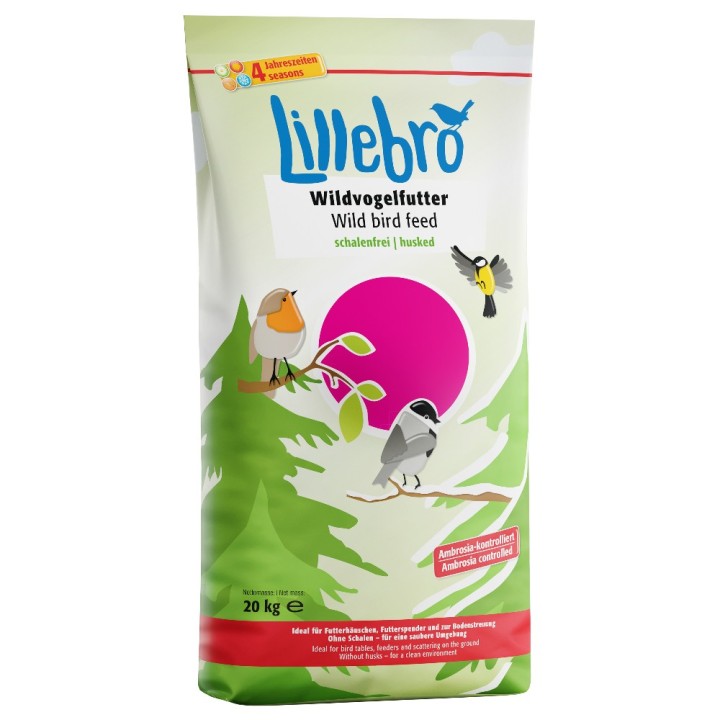 Lillebro Wildvogelfutter, geschält - 20 kg