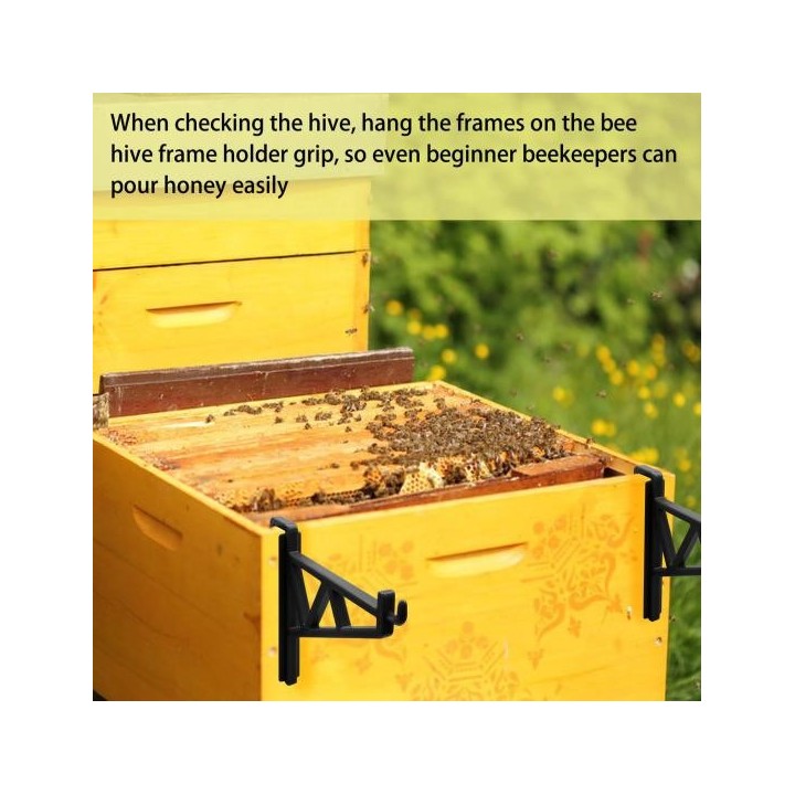 6Pcs Beehive Rahmen Halter Bienenzucht Hive Stehen Beehive Inspektion Halterung Werkzeug Bienenzucht Rahmen Stehen Liefert sc