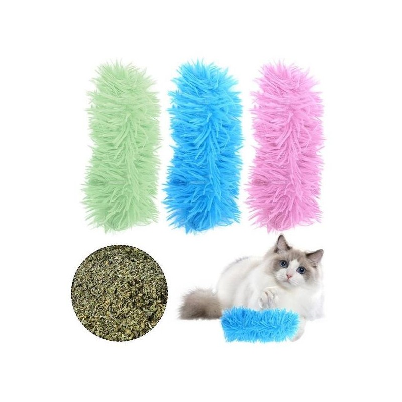 1 Stück Katzenspielzeug für Indoor-Kätzchen, weiches Spielzeug und Kissen, interaktives Katzen-Kickerspielzeug mit Katzenminz
