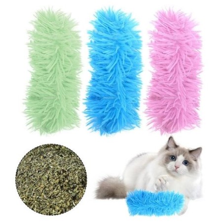1 Stück Katzenspielzeug für Indoor-Kätzchen, weiches Spielzeug und Kissen, interaktives Katzen-Kickerspielzeug mit Katzenminz