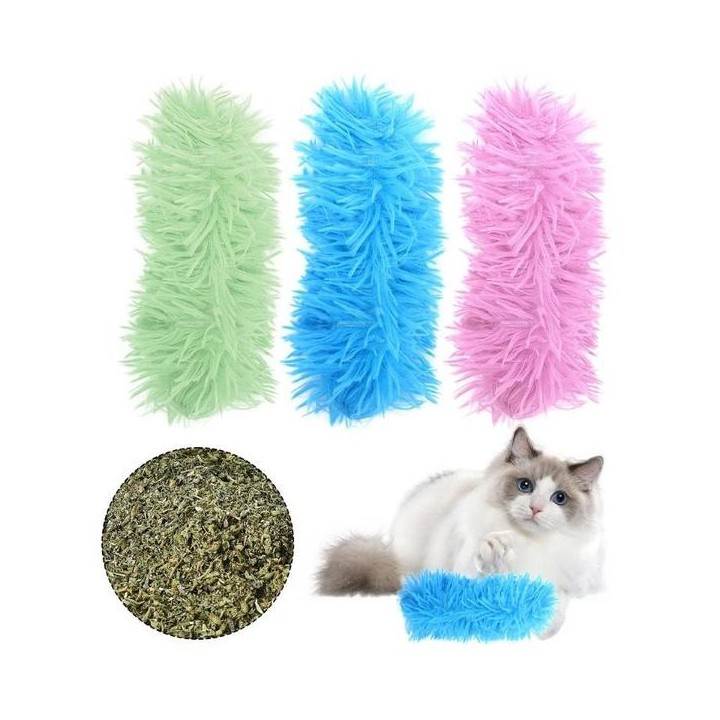 1 Stück Katzenspielzeug für Indoor-Kätzchen, weiches Spielzeug und Kissen, interaktives Katzen-Kickerspielzeug mit Katzenminz