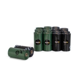 Lionto 300 Hundekotbeutel, schwarz/grün