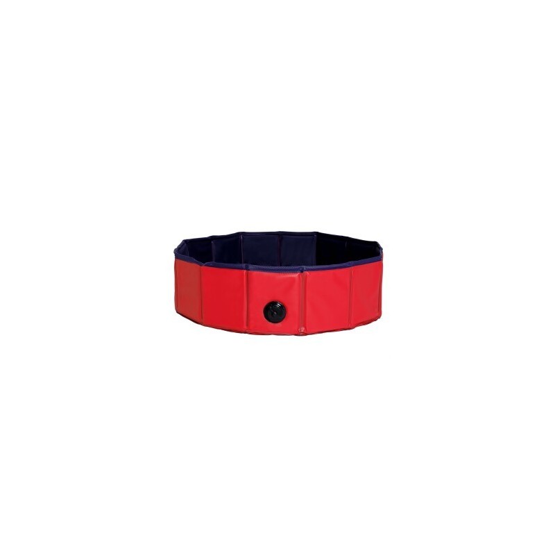 Lionto 80 cm Hundepool mit Ablassventil - faltbar