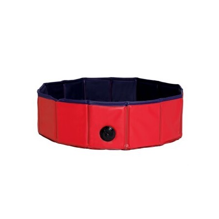 Lionto 80 cm Hundepool mit Ablassventil - faltbar