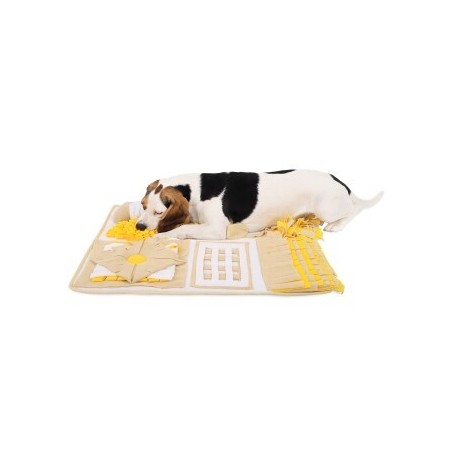 Lionto Schnüffelteppich für Hunde braun/ gelb