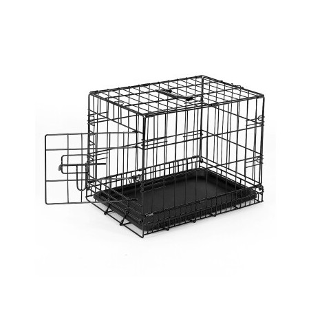 Lionto Hundetransportkäfig Tiertransportbox Hundebox Größe (S) 45x31x36 cm S