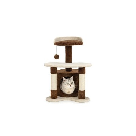 Lionto Kratzbaum Höhe 65 cm braun/ beige