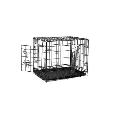 Lionto Hundetransportkäfig Tiertransportbox Hundebox Größe (S) 45x31x36 cm M