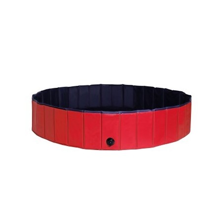 Lionto 160 cm Hundepool mit Ablassventil - faltbar