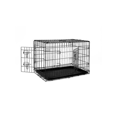 Lionto Hundetransportkäfig Tiertransportbox Hundebox Größe (S) 45x31x36 cm L