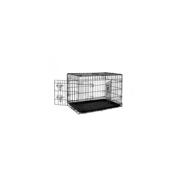 Lionto Hundetransportkäfig Tiertransportbox Hundebox Größe (S) 45x31x36 cm L