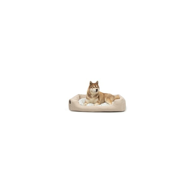 Lionto Hundebett mit Wendekissen meliert L