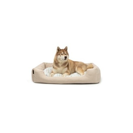 Lionto Hundebett mit Wendekissen meliert L