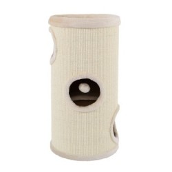 Lionto 70cm Kratztonne mit Sisal beige