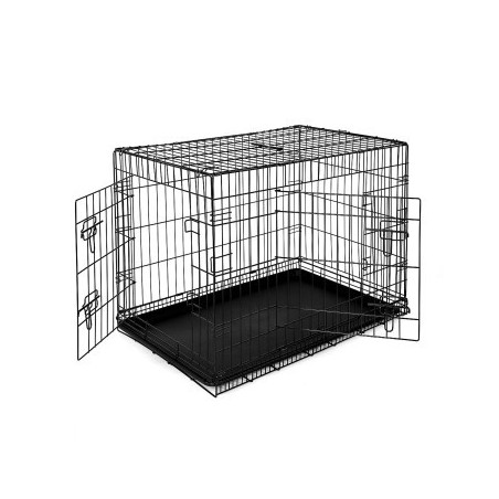 Lionto Hundetransportkäfig Tiertransportbox Hundebox Größe (S) 45x31x36 cm XL
