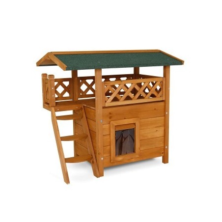Lionto Katzenhaus "Lodge" braun