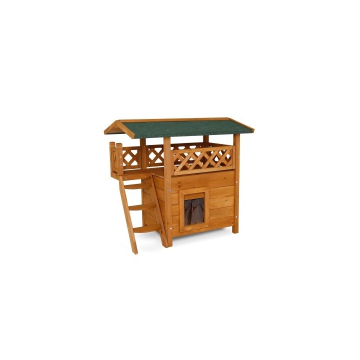 Lionto Katzenhaus "Lodge" braun