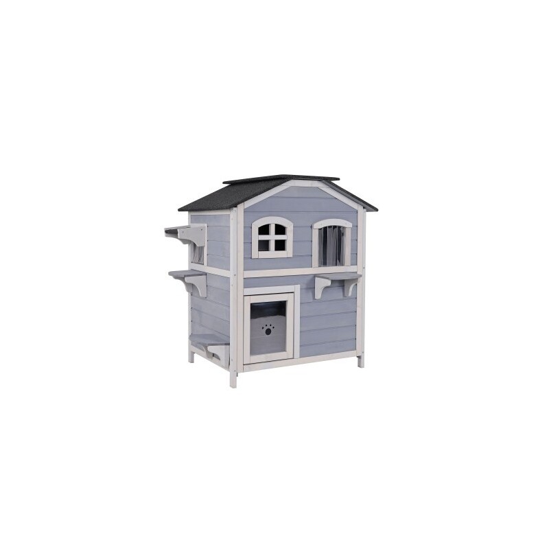 Lionto Katzenhaus mit klappbarem Dach