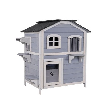 Lionto Katzenhaus mit klappbarem Dach