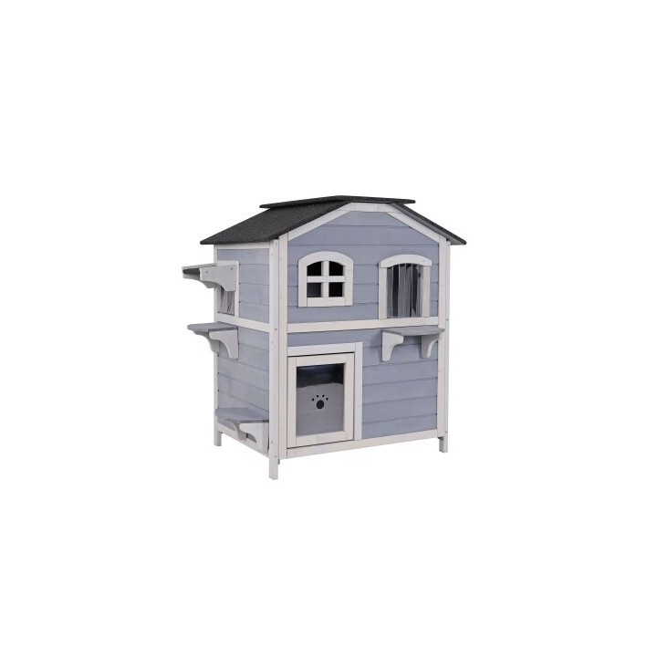 Lionto Katzenhaus mit klappbarem Dach