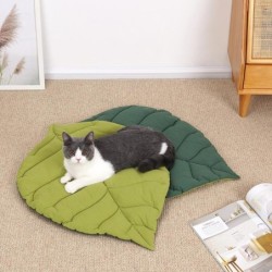 Herbst und Winter verdickte Blattform Haustier Bodenmatte Katze Haustier Matte Baumwollstoff Zwinger Katzenmatte