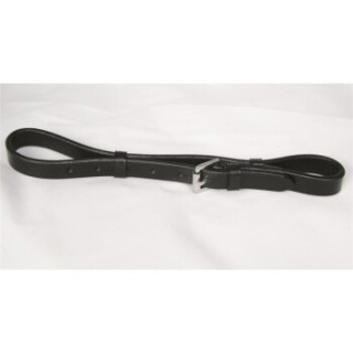 Hans Melzer Horse Equipment Hans Melzer hinterer Umlaufriemen für schwedische Reithalfter schwarz/silber VB/ COB (Vollblut)