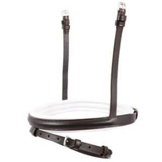 Hans Melzer Horse Equipment Hans Melzer Reithalfter spezial englisch kombiniert braun/silber weiß unterlegt VB/ COB (Vollblut