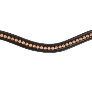 Hans Melzer Horse Equipment Hans Melzer Stirnriemen Milano schwarz VB/ COB (Vollblut)