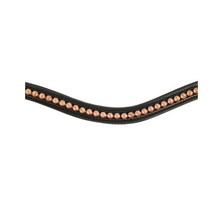 Hans Melzer Horse Equipment Hans Melzer Stirnriemen Milano schwarz VB/ COB (Vollblut)