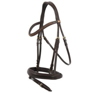 Hans Melzer Horse Equipment Hans Melzer Trense Hannover braun/messing VB/ COB (Vollblut)