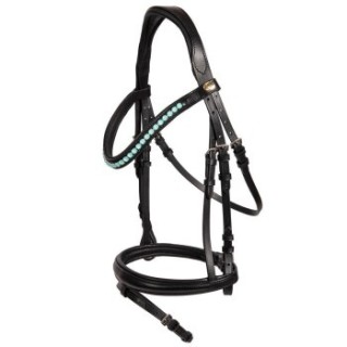 Hans Melzer Horse Equipment Hans Melzer Trense Saison 2024 englisch kombiniert powder green WB (Warmblut)
