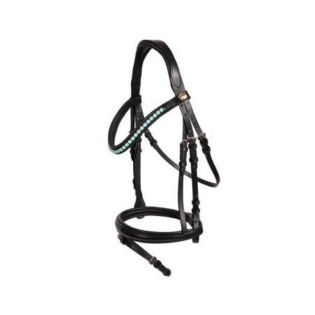 Hans Melzer Horse Equipment Hans Melzer Trense Saison 2024 englisch kombiniert powder green WB (Warmblut)