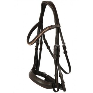 Hans Melzer Horse Equipment Hans Melzer Kandare Mechtersen braun/silber VB/ COB (Vollblut)