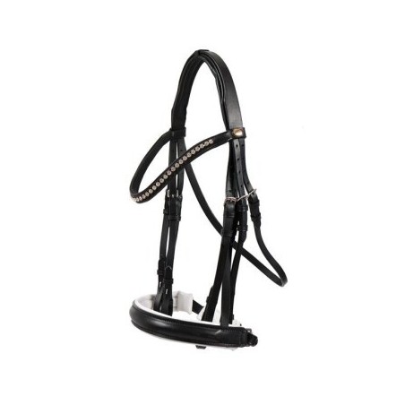 Hans Melzer Horse Equipment Hans Melzer Kandare Hamburg schwarz/silber VB/ COB (Vollblut)