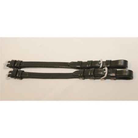 Hans Melzer Horse Equipment Hans Melzer Backenstücke schwarz/silber paarweise Pony