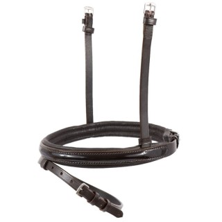 Hans Melzer Horse Equipment Hans Melzer Reithalfter spezial englisch kombiniert LACK braun/silber braun unterlegt VB/ COB (Vo