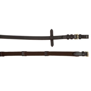 Hans Melzer Horse Equipment Hans Melzer Zügel Gurt braun/messing VB/ COB (Vollblut)