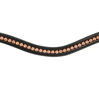 Hans Melzer Horse Equipment Hans Melzer Stirnriemen Milano schwarz VB/ COB (Vollblut)