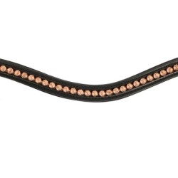 Hans Melzer Horse Equipment Hans Melzer Stirnriemen Milano schwarz VB/ COB (Vollblut)