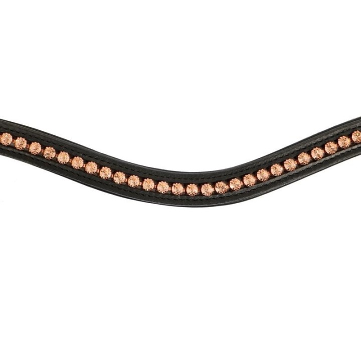 Hans Melzer Horse Equipment Hans Melzer Stirnriemen Milano schwarz VB/ COB (Vollblut)