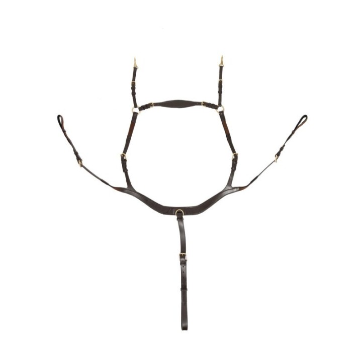 Hans Melzer Horse Equipment Hans Melzer Vorderzeug Balve braun/messing WB (Warmblut)