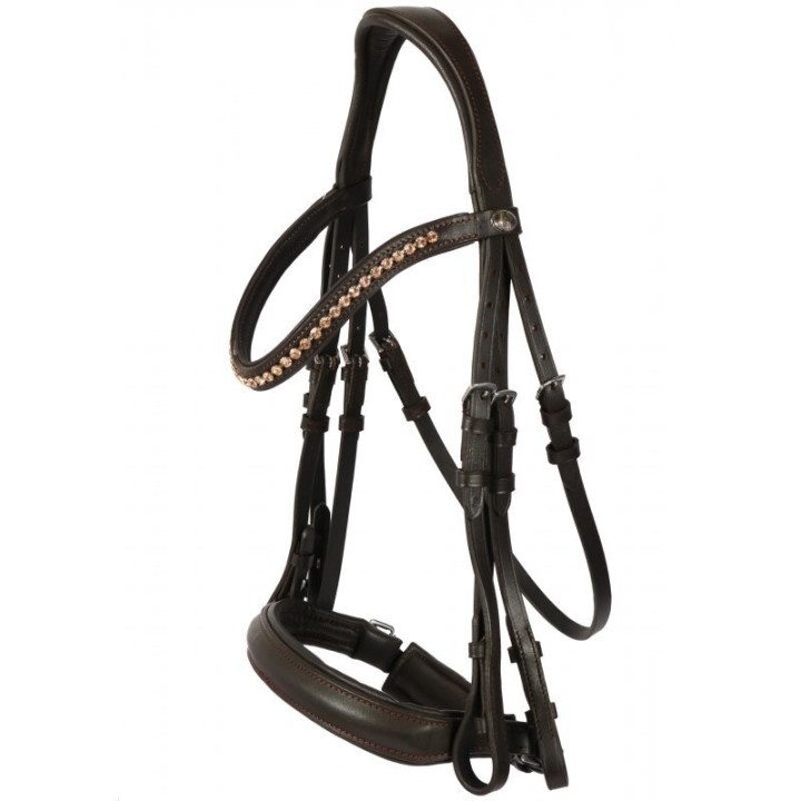 Hans Melzer Horse Equipment Hans Melzer Kandare Mechtersen braun/silber VB/ COB (Vollblut)