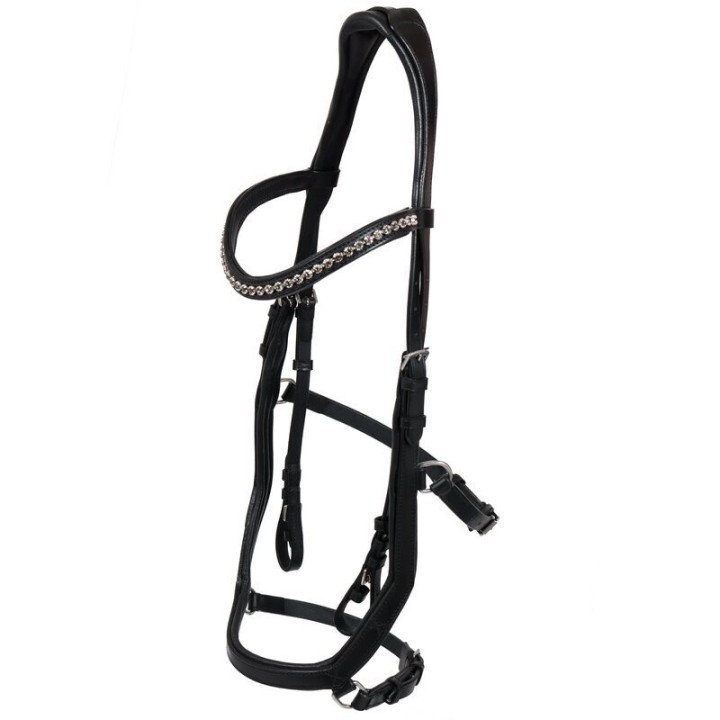 Hans Melzer Horse Equipment Hans Melzer Trense Tokio schwarz/silber VB/ COB (Vollblut)