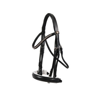 Hans Melzer Horse Equipment Hans Melzer Kandare Hamburg schwarz/silber VB/ COB (Vollblut)