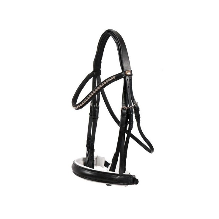 Hans Melzer Horse Equipment Hans Melzer Kandare Hamburg schwarz/silber VB/ COB (Vollblut)