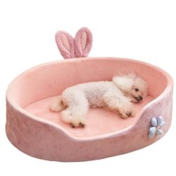 Hundebett, waschbar, Hundehütte, vier Jahreszeiten, großes Sofa für Haustiere, plus samtdickes, tiefes Schlafkissen, Welpenma