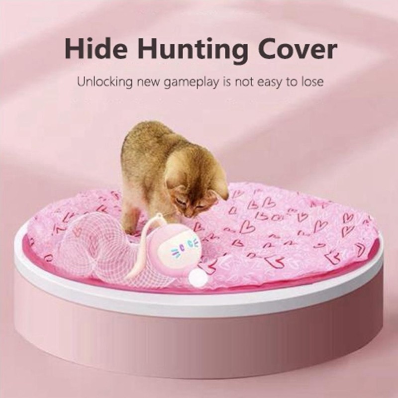 Katzenspielzeug für Hauskatzen, elektrische Bewegungsfang-Undercover-Maus, interaktives Katzenspielzeug, Selbstspiel, das bes