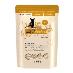 Catz finefood Nassfutter Katze Classic Kitten No. 7 Rind und Kalb 32x85 g